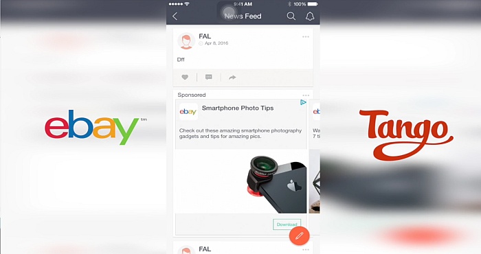 eBay Taps into Tango Messenger App for Ads